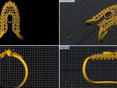 vanki ring 3dm and stl file 3D print model