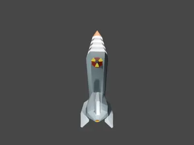 Nuke missile to keep world in peace  Free low-poly 3D model