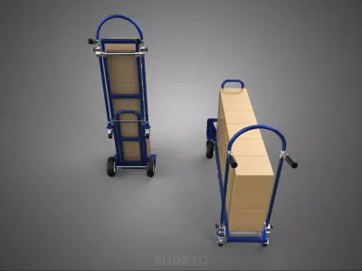HEAVY DUTY CONVERTIBLE TROLLEY CART DOLLY HAND TRUCK HANDTRUCK 4 3D model
