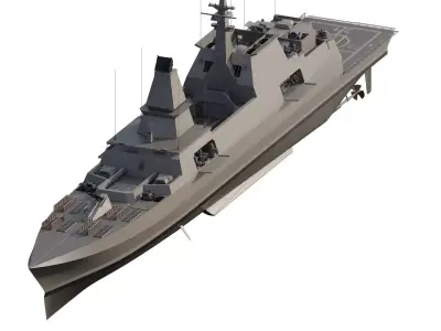 US NAVY USS STEALTH CRUISER 3D model