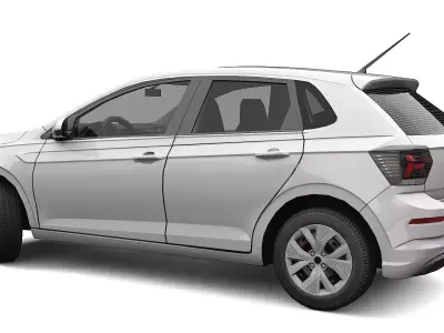 Car Compact Polo 2025 Low-poly 3D model