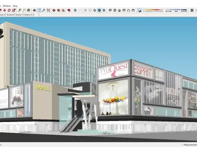 Sketchup Commercial Office Complex F1 3D model