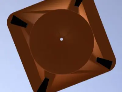 Traffic Cone 3D model 6