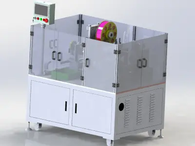 Hot pressing plastic sealing machine 3D model