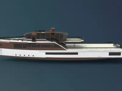 Super yacht  3D model