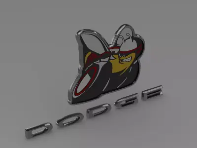 Dodge Bee logo 3D model