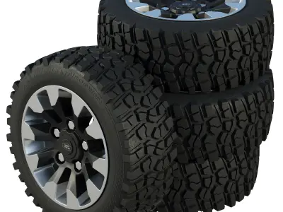Land Rover Defender wheels 3D model