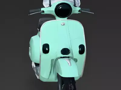 Dolce-Veloce Classic Urban Scooter Low Poly 3D Model Low-poly 3D model