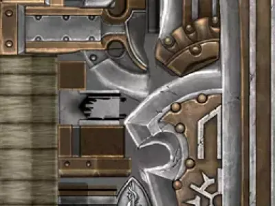 Fantasy sword Low-poly 3D model 4