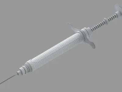 CGI - SYRINGE WITH BLOOD 3D model