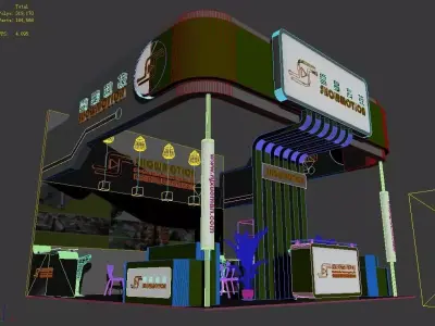 Exhibition - Area -6X6-3DMAX2009-55 3D model