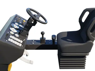 Truck Console  3D Model 3D model