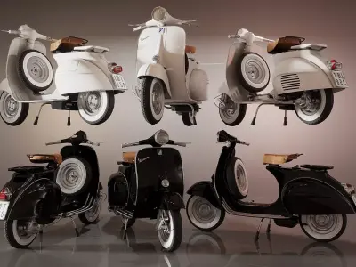  motorcycle electric scooter electric bike  3D model