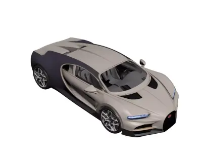 Bugatti Tourbillon 2026 Ultra High Performance Hypercar 3D model