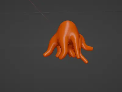Set of 10 marine 3D icons Low-poly 3D model