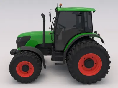 Generic Green Tractor 3D model