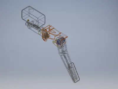 brake pedal assembly 3D model 3D model