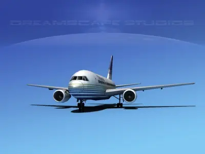 Boeing 767-100 Britannia Airways 3D model