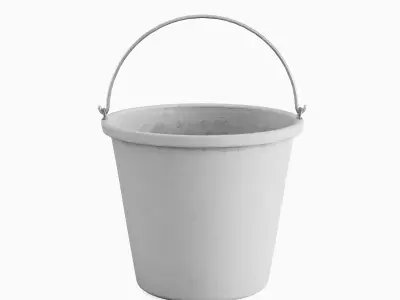 Industrial Bucket 01  Low-poly 3D model