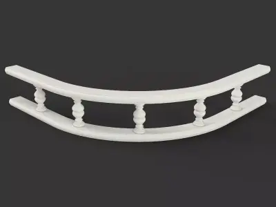 Classic Furniture Balustrade for Italian Style Kitchen 3D model