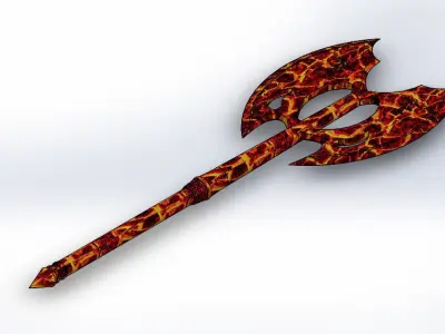 Gargoyle axe weapon knife hunter 3D model