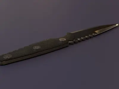 Tactical Knife 3D Model 3D model