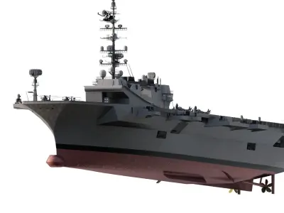 HELICOPTER ASSAULT CARRIER 3D model