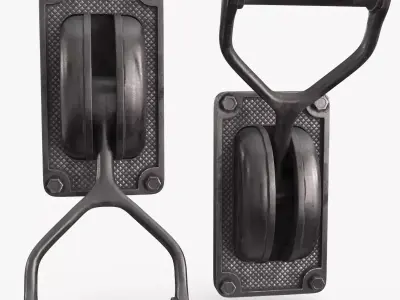 Industrial Power Switch Low-poly 3D model buy