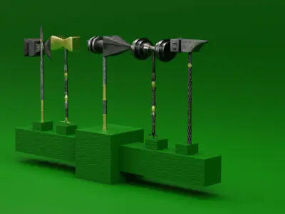 Hammer Low-poly 3D model 52