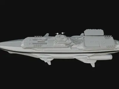Eva Hammer ship- Wolfenstein 3D print model