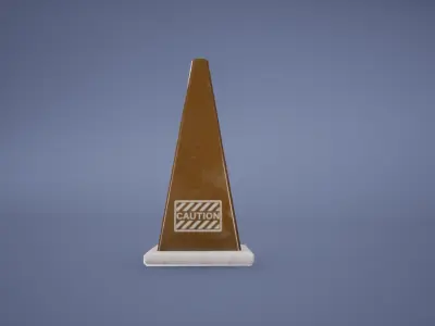 Metro Barricade Low Poly Game Ready Low-poly 3D model