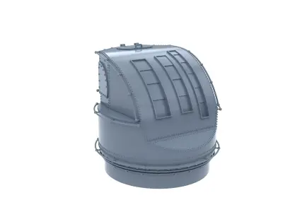 type 95 kai 1 mascine gun control tower   3D print model