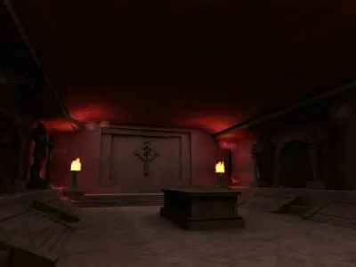 Tombs underground palaces coffins crypts 3D model