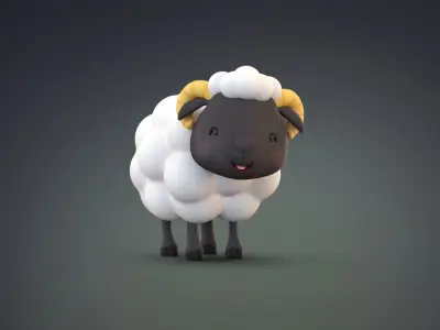 Cartoon Sheep 3D model order