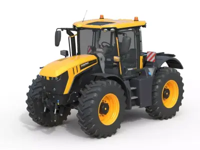 JCB Fastrac 4000 iCON Agricultural Tractor Low-poly 3D model