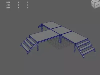 Mobile Event Trailer 3D model