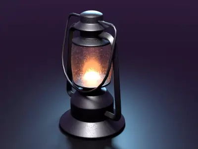 Antique Ornate Moroccan Lantern PBR 3D Model Low-poly 3D model
