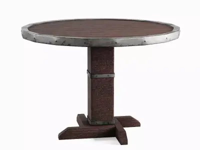 Antique Medieval Table 04 Low-poly 3D model