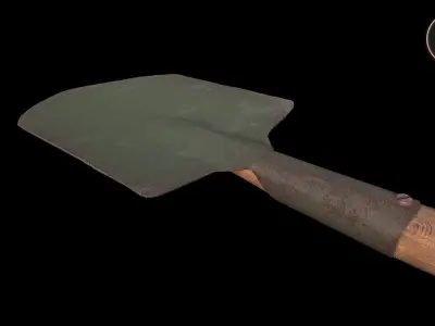 Shovel Version 1 Low-poly 3D model