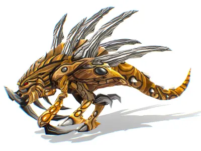 Animated Monster Insect Creature Bug Low-poly 3D model purchase