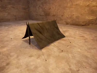 Medieval Tent - Low Poly 3D Model Low-poly 3D model purchase