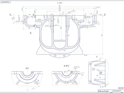 Double-Suction Centrifugal Pump Casing Free 3D model