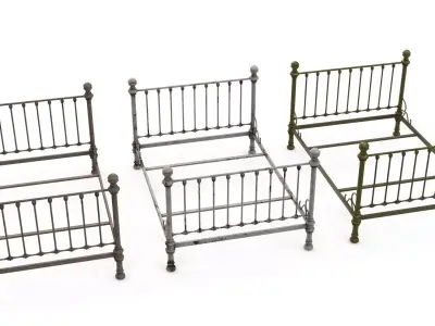 Old bed 3D model