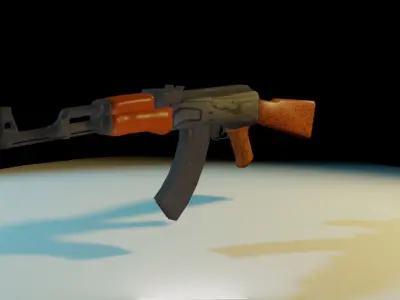 ak 47 3D model 3