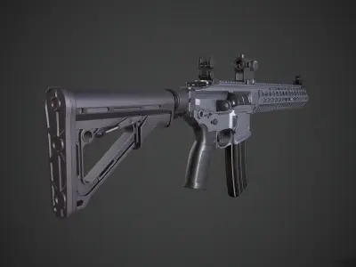 Sig Sauer MCX Virtus Low-poly 3D model