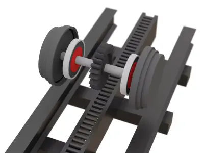 Cog Railroad System Free 3D model