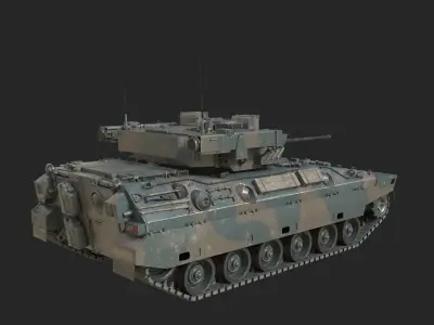 2 coatings of JSDF Type 89 Infantry fighting vehicle Low-poly 3D model