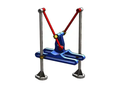 Straight Line - Walking Mechanism  3D model