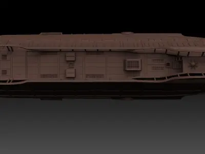 Sail Barge playset diorama vehicle 3D print model