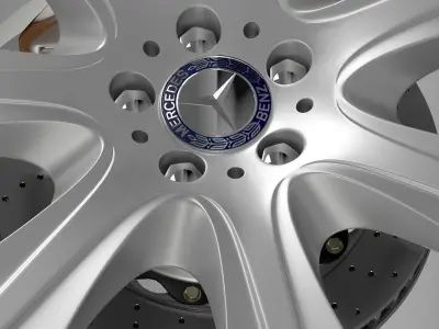 Mercedes Benz S 600 guard wheel 3D model